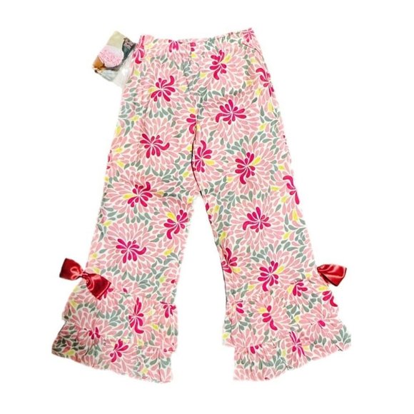 Ruffle Butts Aaliyah print wide leg ruffle pants SIZE SMALL NWT! - Picture 1 of 3